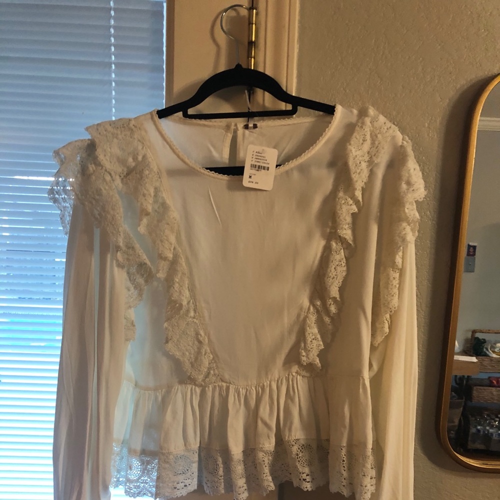 White Free People Shirt